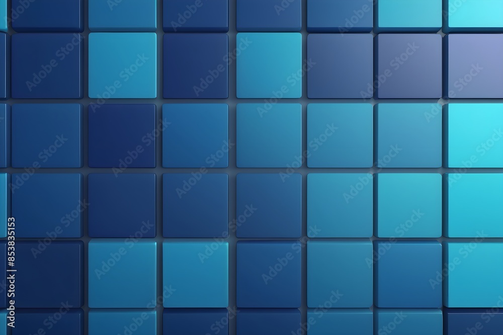 Abstract blue background of squares. Blue geometric structure and mosaic tiles for creative business concepts and illustrations.