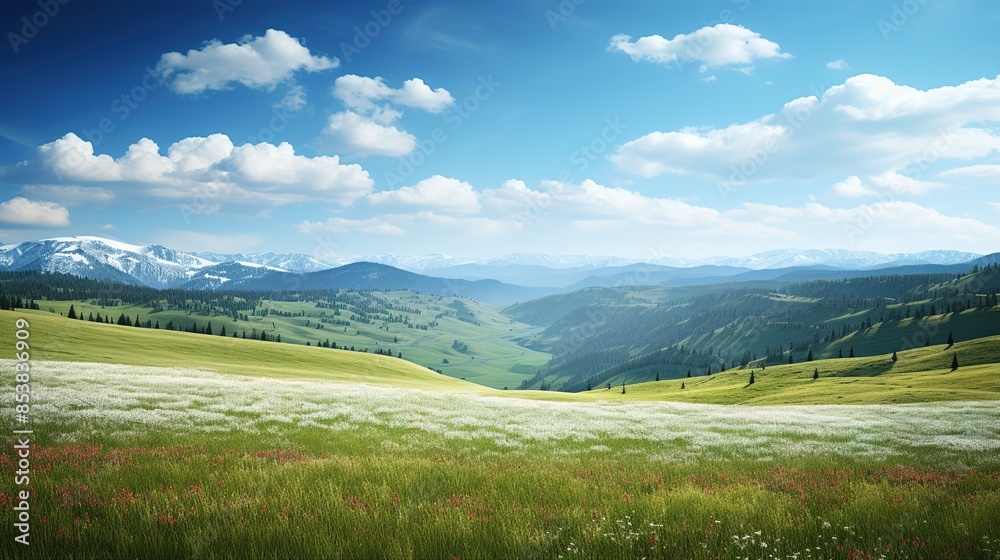 landscape in summer landscape in summer