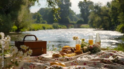 Peaceful Riverside Picnic w...