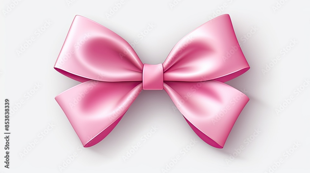 Vector pink bow Vector pink bow