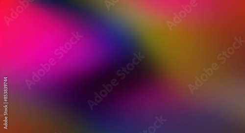 Vibrant gradient merges pink, purple, yellow, and red dynamically. Bright colors in a dynamic gradient create an energetic effect.