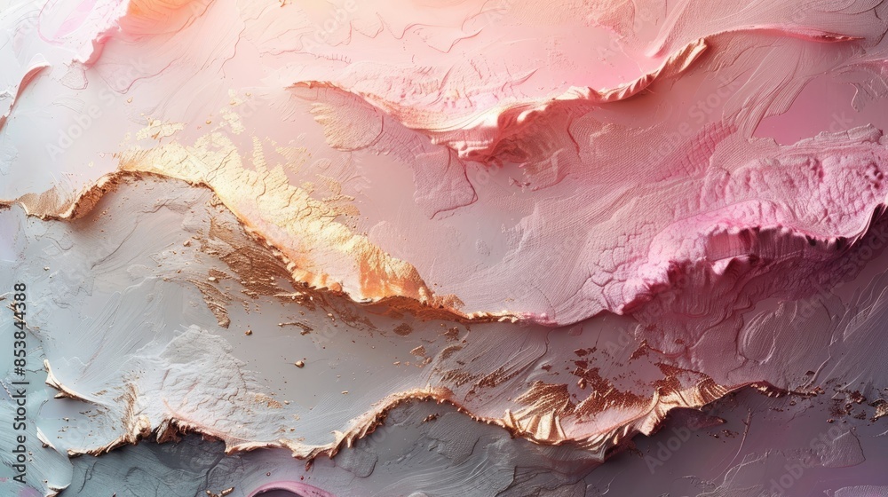Elegant abstract art with white, peach, and gold flowing elements, creating a luxurious and soft visual effect Elegant abstract art with white, peach, and gold flowing elements, creating a luxurious and soft visual effect