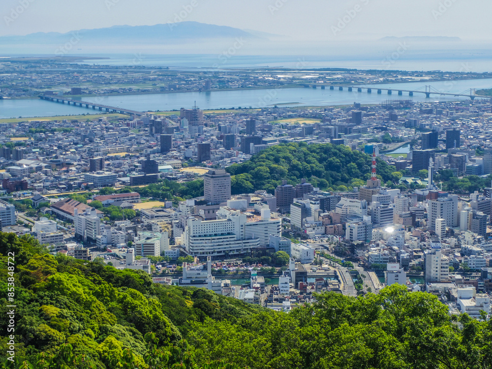 【徳島県】眉山展望台からの風景 【徳島県】眉山展望台からの風景