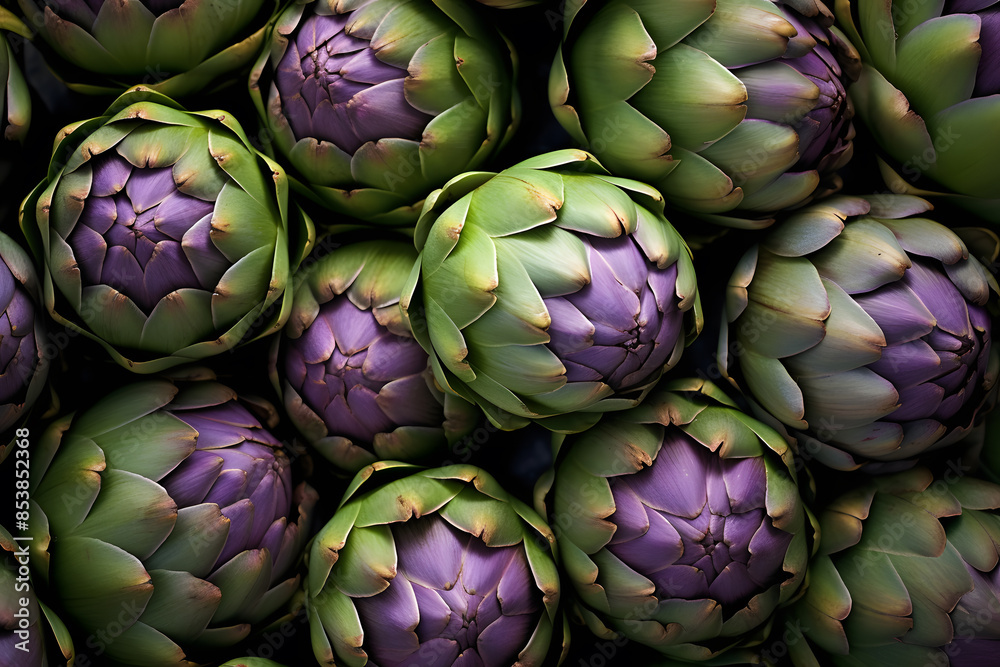 Fototapeta premium Close up of artichoke vegetables