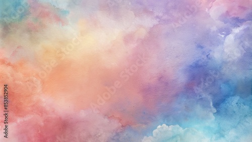 Background with blurred pastel colors. Pastel gradient. Watercolor blur: soft blurred background in watercolor style. Abstract pastel colors.