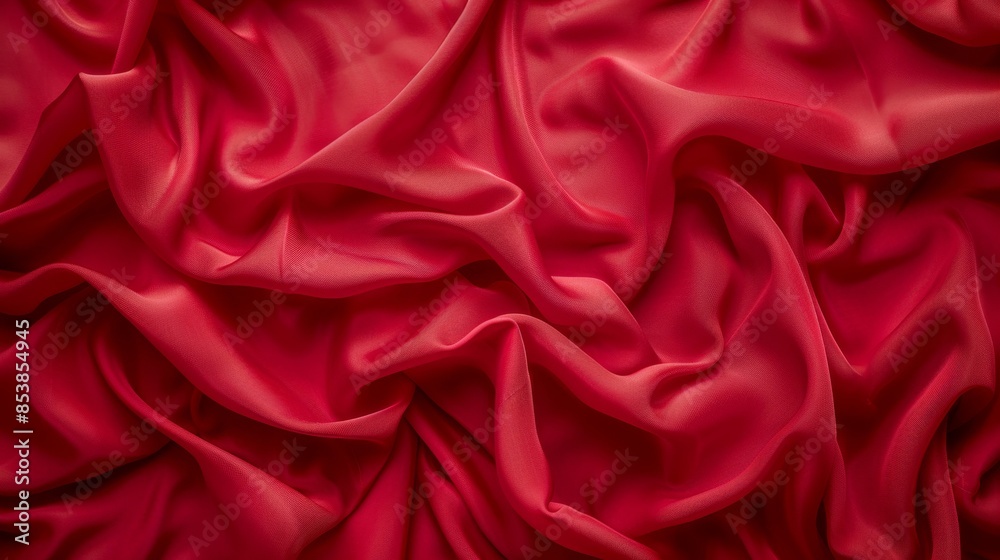 Luxurious Red Fabric Texture, Generative AI Luxurious Red Fabric Texture, Generative AI