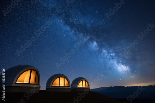 Photographing observatories under cosmic backgrounds at secluded Dark Sky Reserves 
