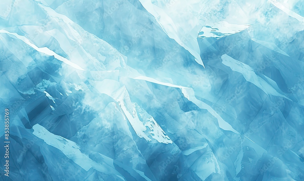 Obraz premium Abstract icy blue texture, perfect for winter backgrounds, digital design, and seasonal graphic elements.