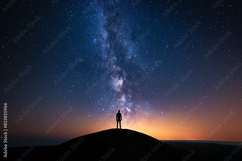 Stunning nebula display in night sky time-lapse, background with empty space for text Stunning nebula display in night sky time-lapse, background with empty space for text