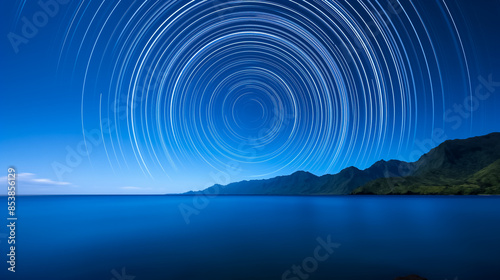 Time-lapse photography of constellations voyage across serene Dark Sky Reserves 