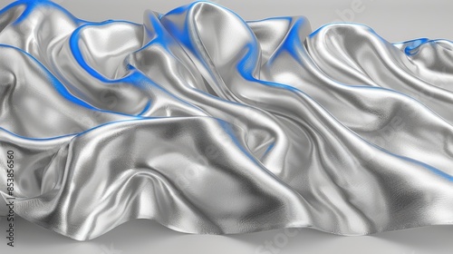 silver silk background  photo