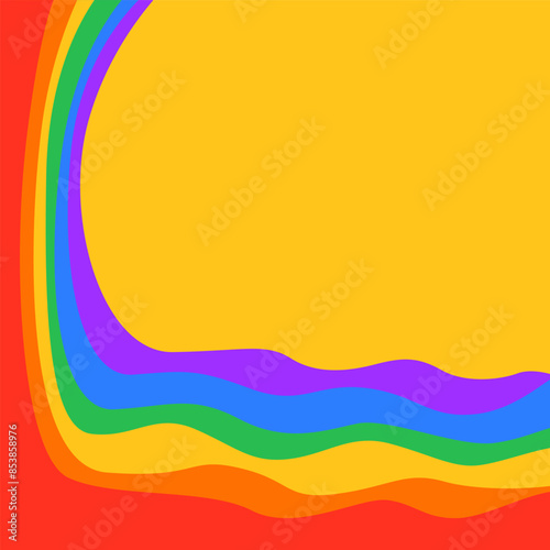 colorful rainbow background. pride month concept