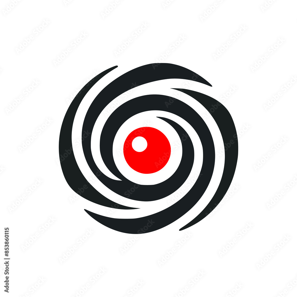 spiral center red logo vector illustration template design spiral center red logo vector illustration template design
