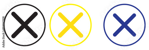 Close icon vector. Delete sign and symbol. cross sign