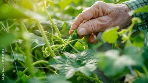 Gardener s Hand Examining H...