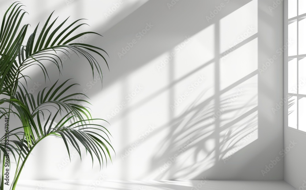 This is a stunning shadow from a window and tree leaves on a white wall. An elegant minimalistic backdrop that can be used for presentations. This is a stunning shadow from a window and tree leaves on a white wall. An elegant minimalistic backdrop that can be used for presentations.