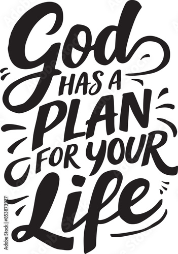 God Has a Plan Vector