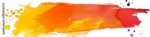 Vibrant Colorful Watercolor Brush Strokes for Artistic Design and Creative Projects