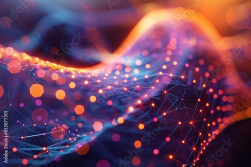 Vibrant light abstract backdrop closeup