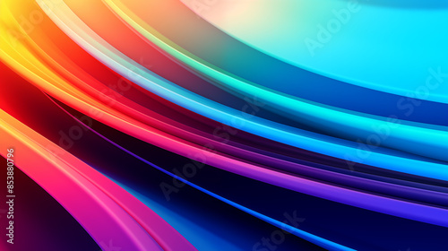 Colorful Gradient Lines Abstract Background. photo