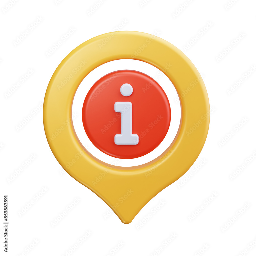 location 3d render icon location 3d render icon