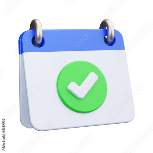 calendar 3d render icon