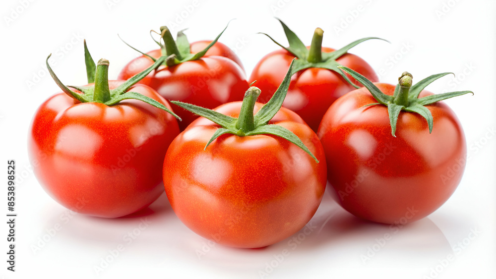 Fresh cherry tomatoes on white background Fresh cherry tomatoes on white background