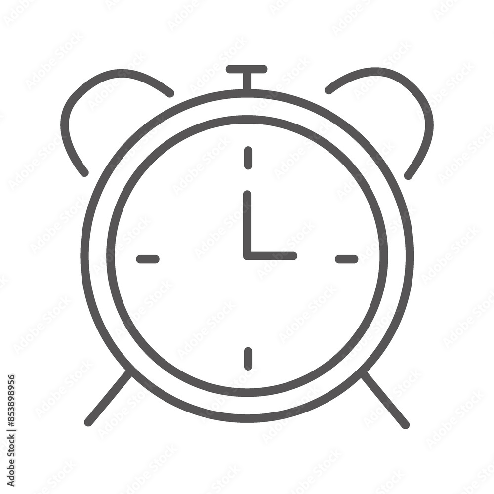 Flat illustration. Clock flat icon. Gray icon on isolated on white background. Perfect for your creative idea... Flat illustration. Clock flat icon. Gray icon on isolated on white background. Perfect for your creative idea...