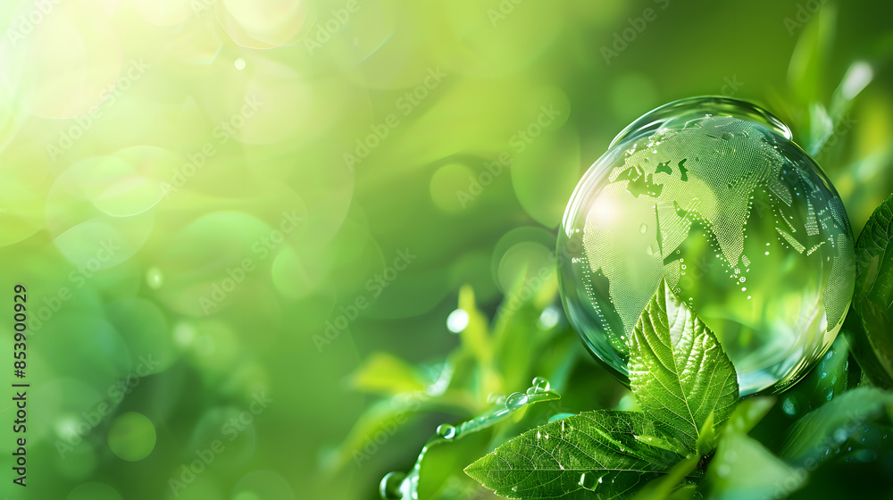 Green energy concept with light bulb and nature. AI Generated Green energy concept with light bulb and nature. AI Generated