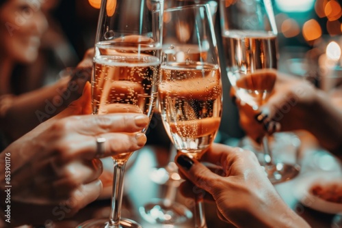 Soirée joyeuse entre amis