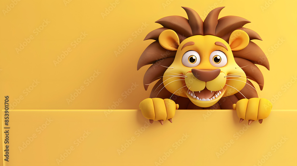 The cartoon lion in 3D is a captivating and majestic character that comes to life with vivid detail and expressive features.Its mane is lush and flowing,and its eyes sparkle with curiosity and bravery The cartoon lion in 3D is a captivating and majestic character that comes to life with vivid detail and expressive features.Its mane is lush and flowing,and its eyes sparkle with curiosity and bravery