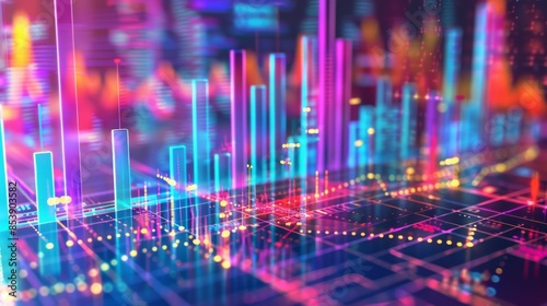 Wallpaper Mural A technology report visualizing data transfer speeds with bar graphs and bandwidth measurements Torontodigital.ca