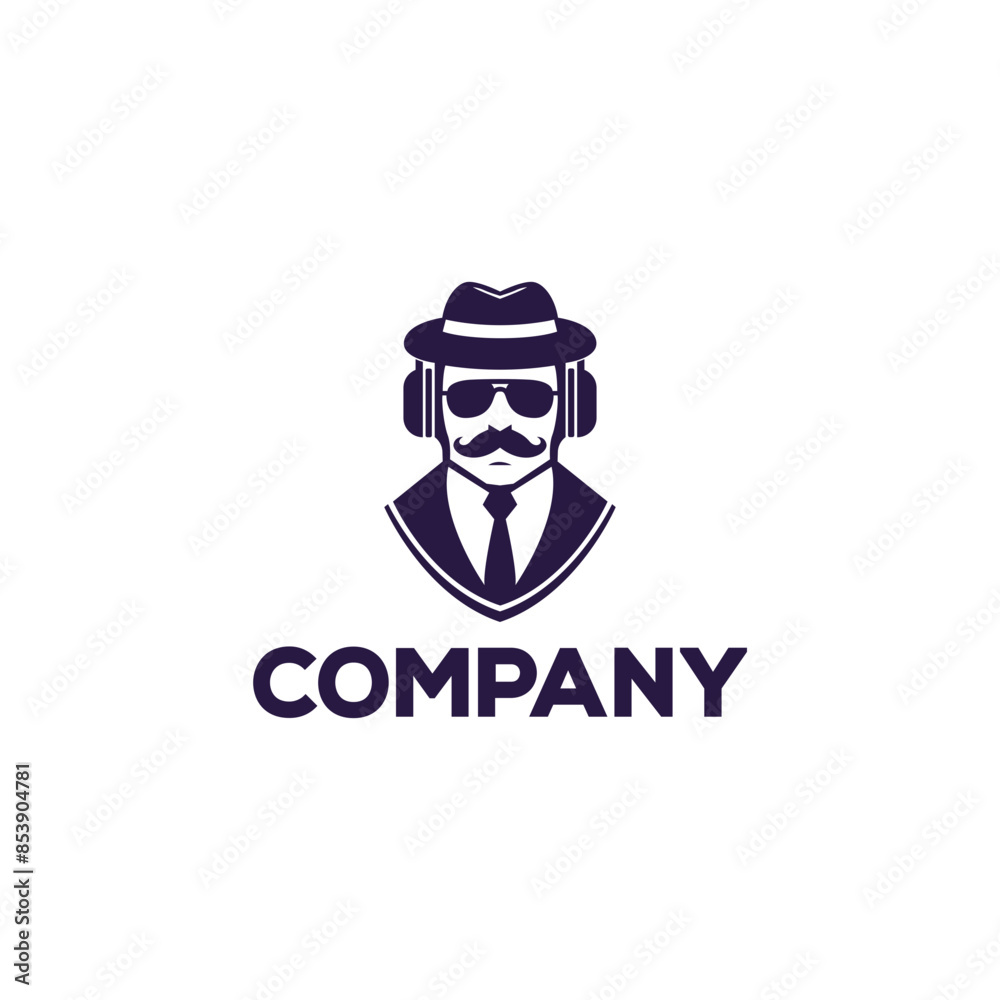 Logo design for a hipster podcast or radio business. Logo design for a hipster podcast or radio business.