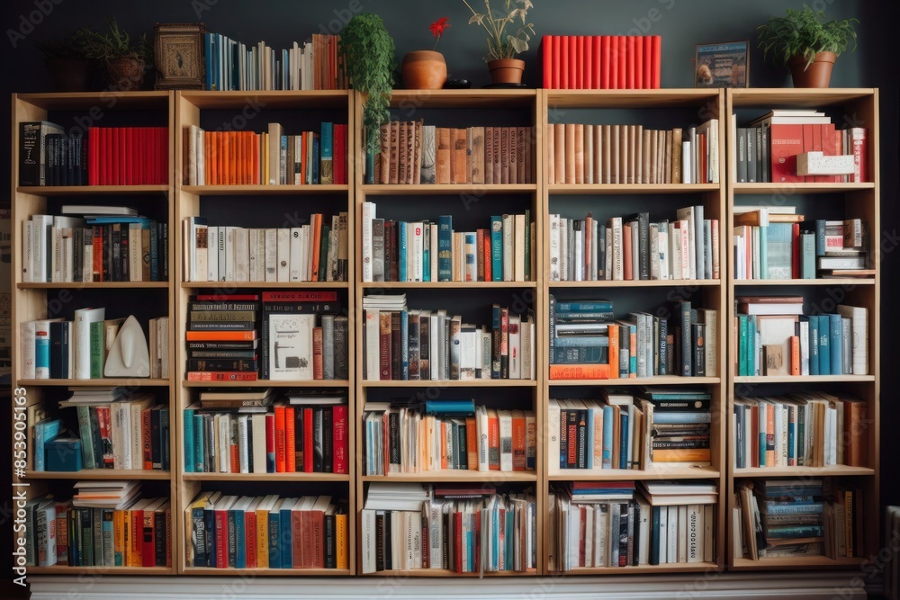 English textbooks on bookshelf Library education background English textbooks on bookshelf Library education background
