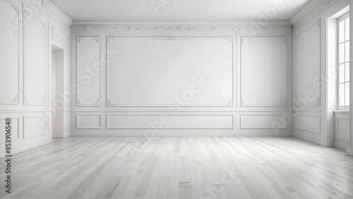 Mockup Empty white room.