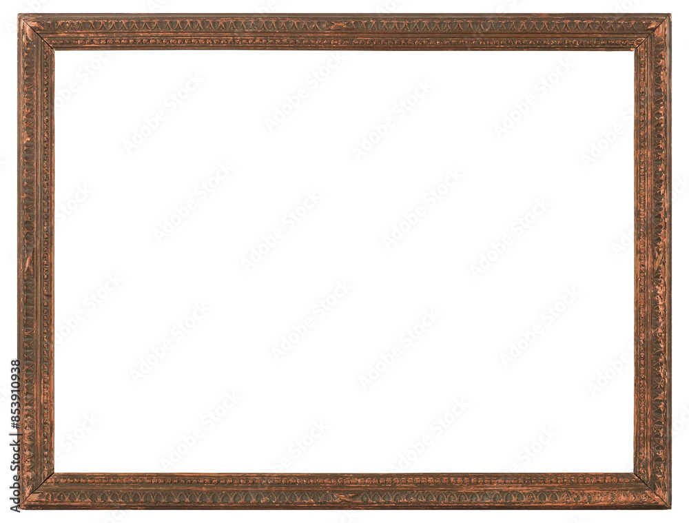 Narrow wooden and large picture frame on a transparent background, in PNG format. Narrow wooden and large picture frame on a transparent background, in PNG format.