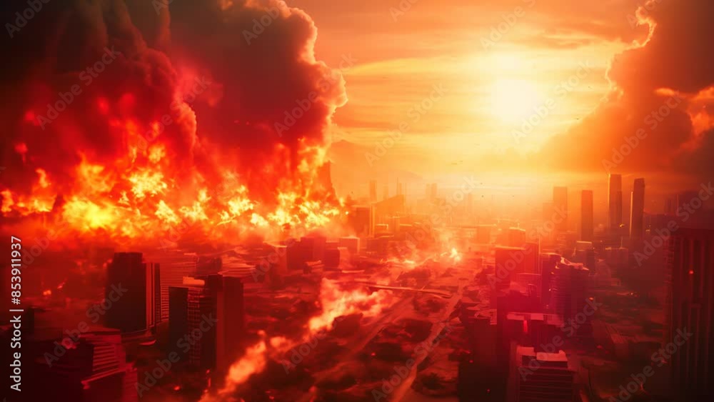 Devastation Unleashed: Apocalypse Strikes Urban Landscape Devastation Unleashed: Apocalypse Strikes Urban Landscape