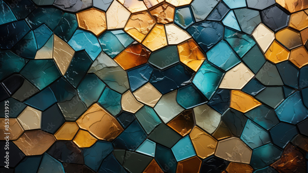 Abstract gray turquoise green geometric moroccan marrakech tiles wallpaper texture background banner pattern - Vintage retro concrete stone ceramic cement tiles wall, Generative AI Abstract gray turquoise green geometric moroccan marrakech tiles wallpaper texture background banner pattern - Vintage retro concrete stone ceramic cement tiles wall, Generative AI