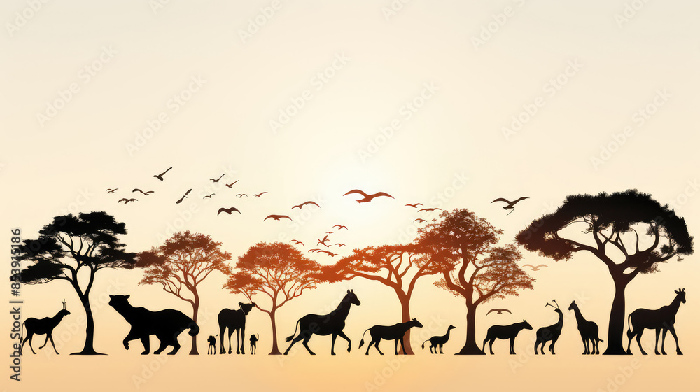 Africa Safari animals Set Collection Symbols Icons for logo - Black silhouette of wild animals, isolated on white background Stock Vector | Stock, Generative AI Africa Safari animals Set Collection Symbols Icons for logo - Black silhouette of wild animals, isolated on white background Stock Vector | Stock, Generative AI