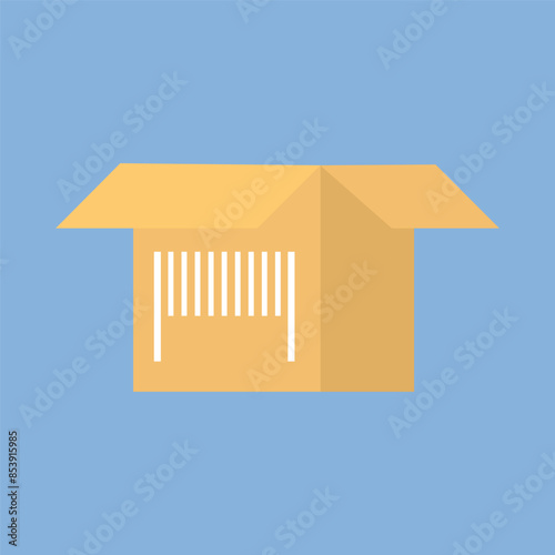 the package. box. delivery. unloading. to the door. mail. worldwide delivery. sender. recipient. purchase. online store. to send. receive. vector illustration. color background. flat style. doodle.	