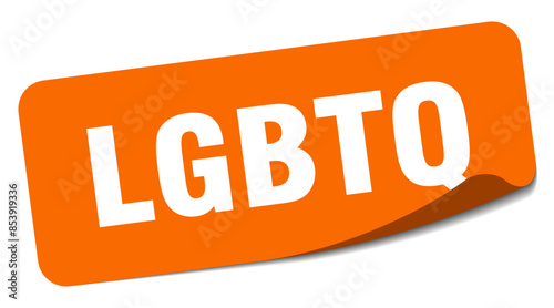lgbtq sticker. lgbtq label