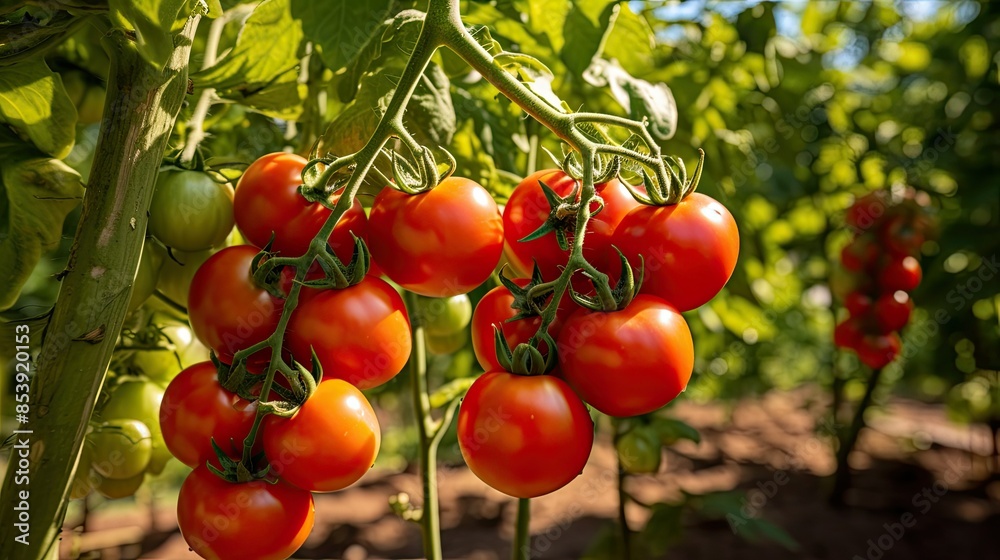 tomatoes in the garden tomatoes in the garden