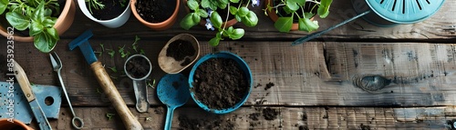 Potting Bench with Gardenin...