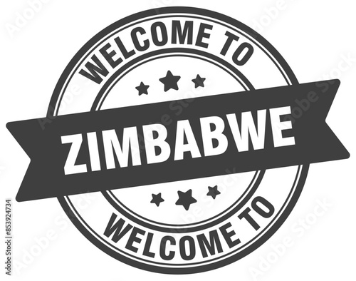 Welcome to Zimbabwe stamp. Zimbabwe round sign