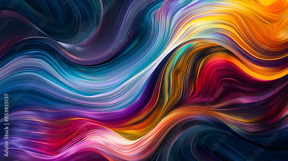 Symphony of Vibrant Abstract Curves and Patterns Symphony of Vibrant Abstract Curves and Patterns