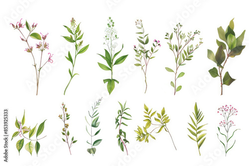 Antique Plant Painting in Encyclopedia style