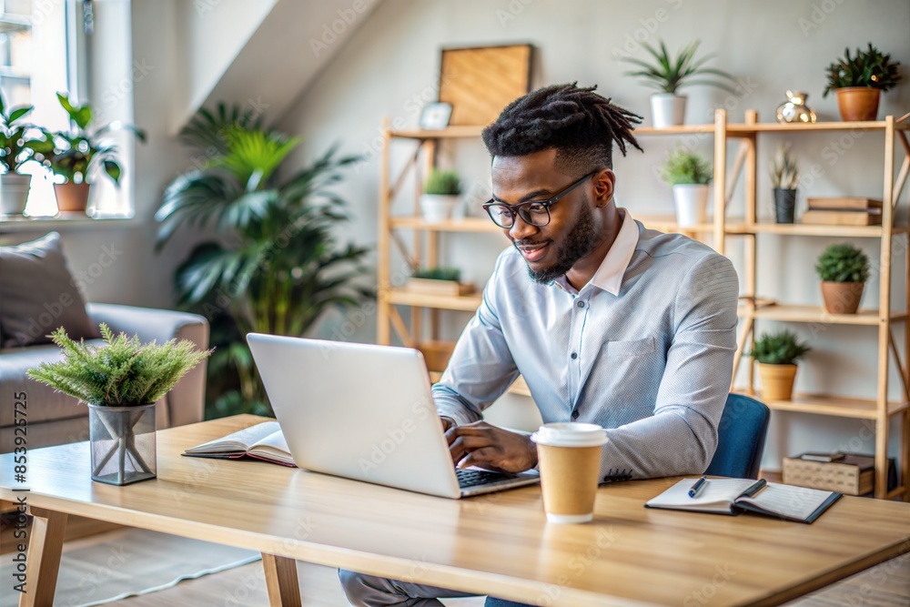 Young Black Male Entrepreneur at Work
Young Black Male Entrepreneur at Work