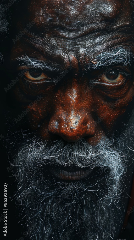 Close-up of an elderly man with intense expression and graying beard, highlighting the deep emotions and character etched in his face. Close-up of an elderly man with intense expression and graying beard, highlighting the deep emotions and character etched in his face.