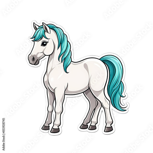 Kawaii Cute Horse Stickers, CLipart