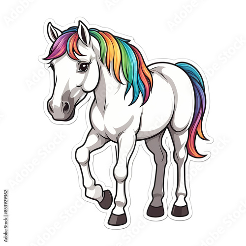 Kawaii Cute Horse Stickers, CLipart